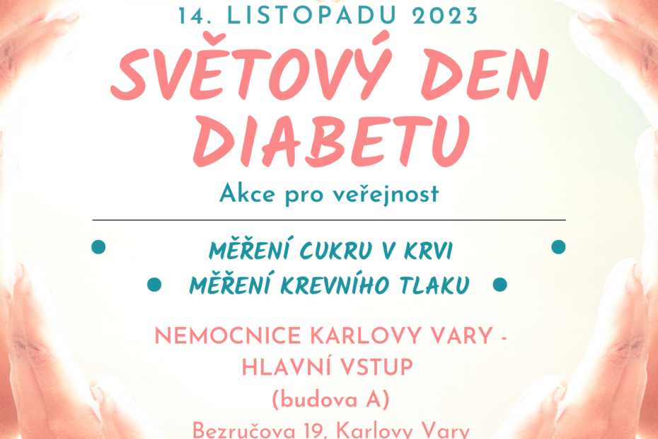 Světový den diabetu - pozvánka - 14.11.2023